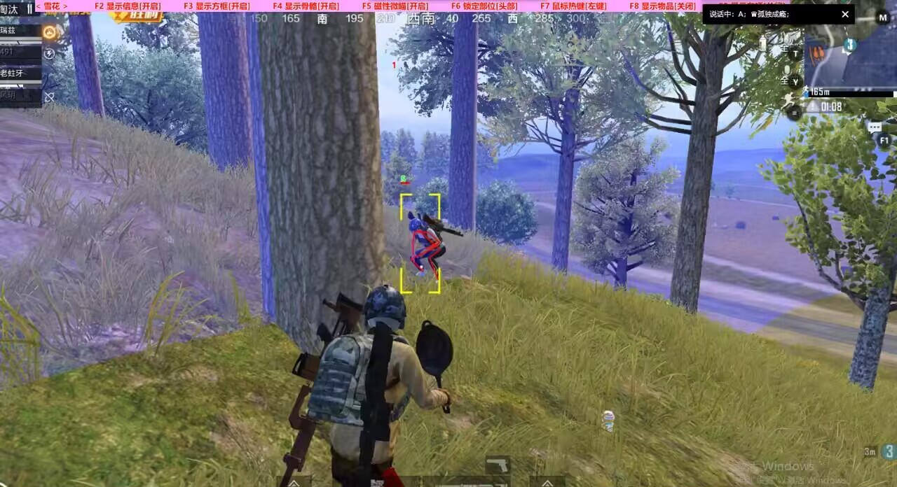 和平精英辅助【萝卜直装V1.0】人物透视 开镜开火自瞄 全枪无死角漏打 追踪扫车打鸟